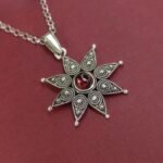 Ciondolo a stella in filigrana sarda Isteddu