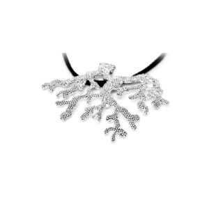 ciondolo in argento 800 raffigurante il corallo, glauco creazioni codice 1920