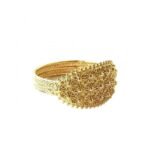 Fede sarda nuorese in argento dorata