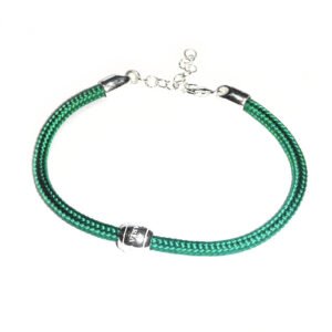 bracciale cordoncino verde s'ave maria
