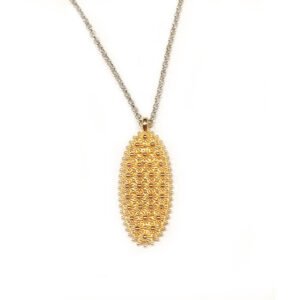 collana s'ave maria ciondolo nuorese giallo. codice COLNUGI