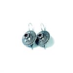 orecchini sardi in argento 925 bruniti marchio s'ave maria