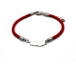 bracciale rosso con sardegna al centro