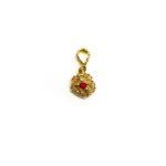 ciondolo sardo linea corona in argento 925 dorato