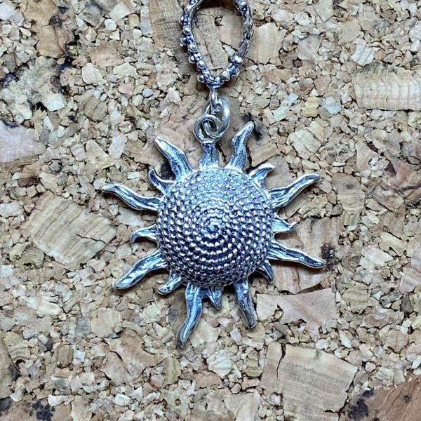 ciondolo sole sardo in argento 925