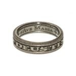 SU1BN - Meravizas de Sardigna Sunika fascia sottile bianca e nera - S'Ave Maria