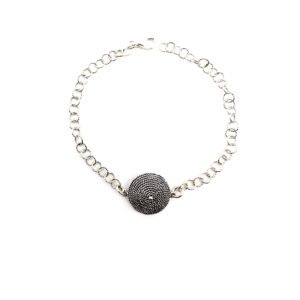 bracciale sardo con corbula in argento
