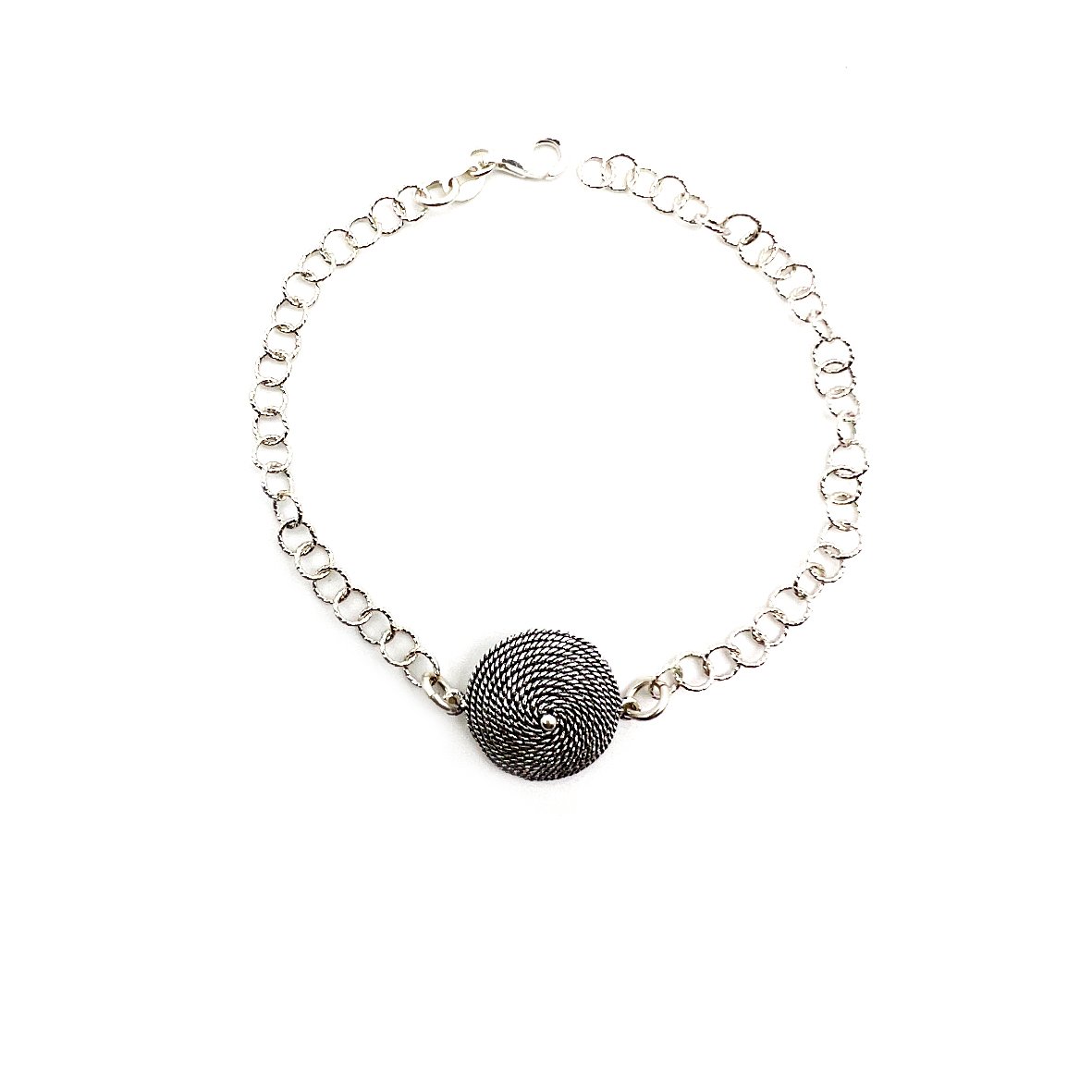 bracciale sardo con corbula in argento